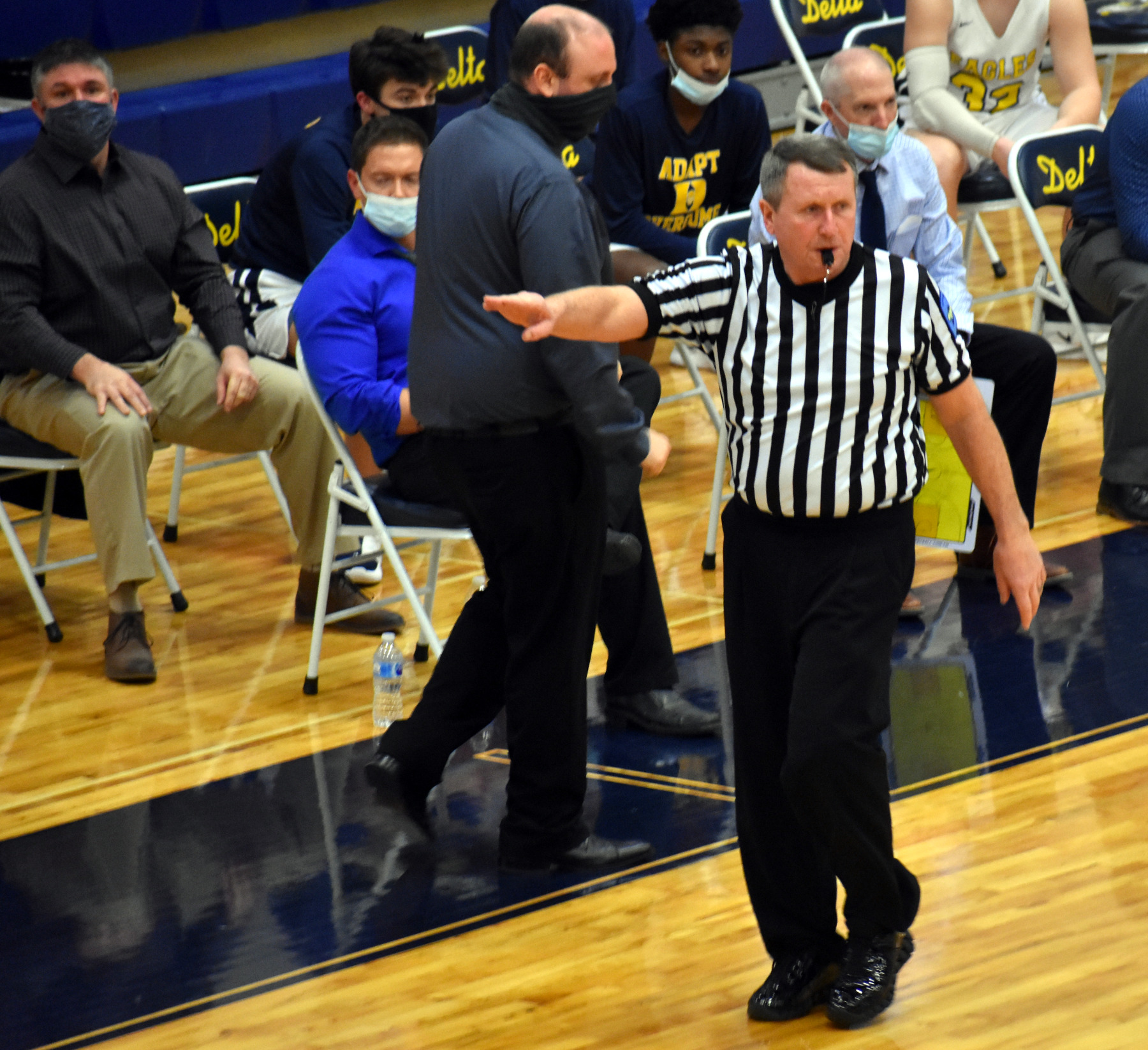 Ref makes call