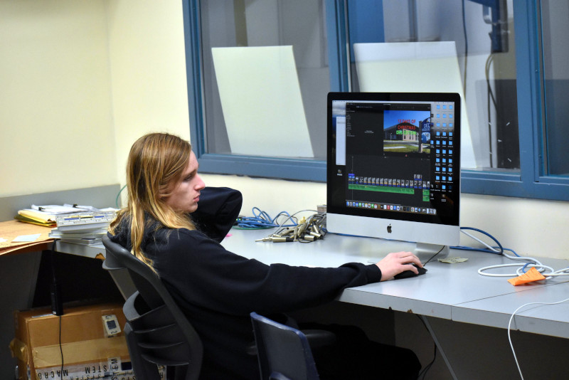 Student at desk