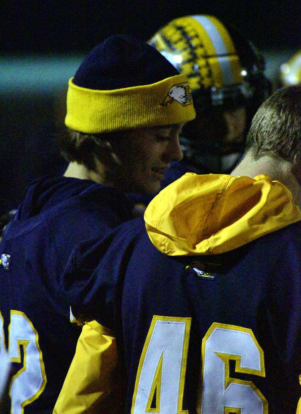 Player on sidelines