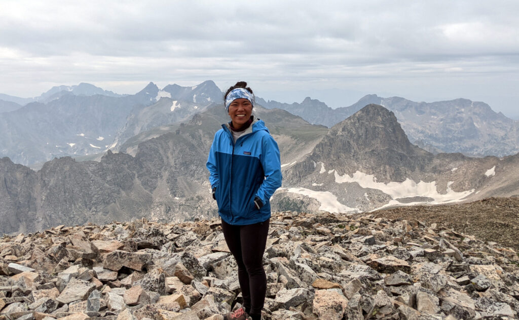 Teacher on mountain