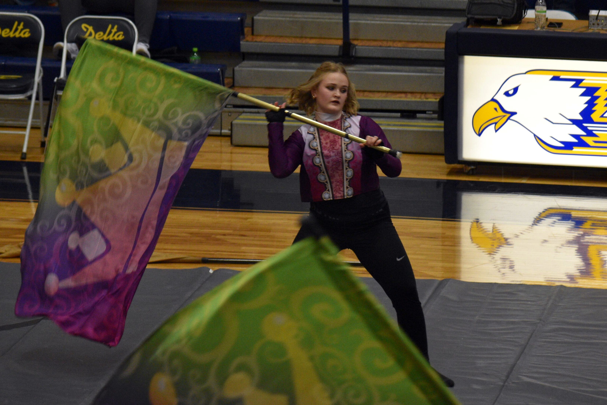 Guard member with flag